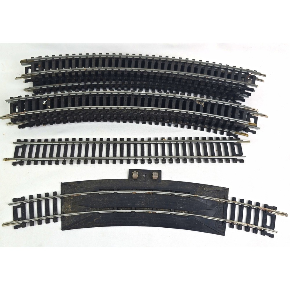TYCO HO Scale Steel Track Lot Curved & Straight w/Terminal Re-Railer mixed brand